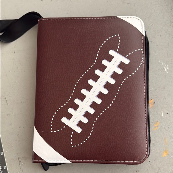 Other - Football Trading Card Zippered Binder w/50 inserts
